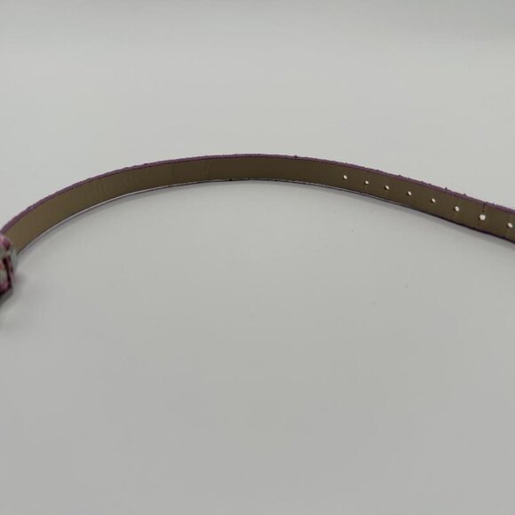 Faux Leather Adjustable Bracelet in Shimmery Lavender - Picture 3 of 6